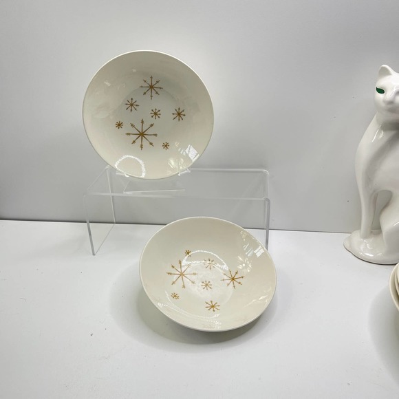 Vintage Ironstone MCM Star Glow by Royal China 8” Bowl (two) - Picture 1 of 3